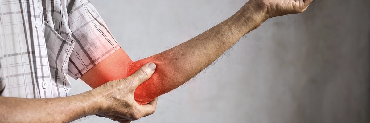 Arthritis pain in the elbow